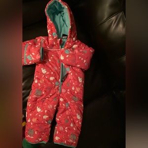Molehill puffer fleece jumpsuit infant nine months